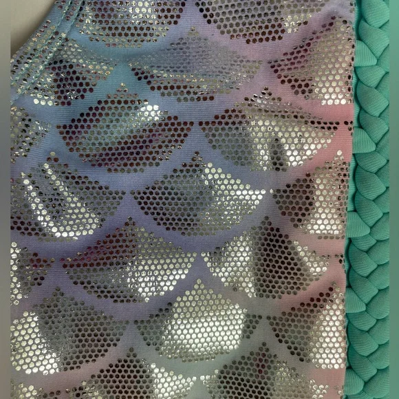 Glitter Beach swimsuit mermaid girls 10 - Picture 3 of 3